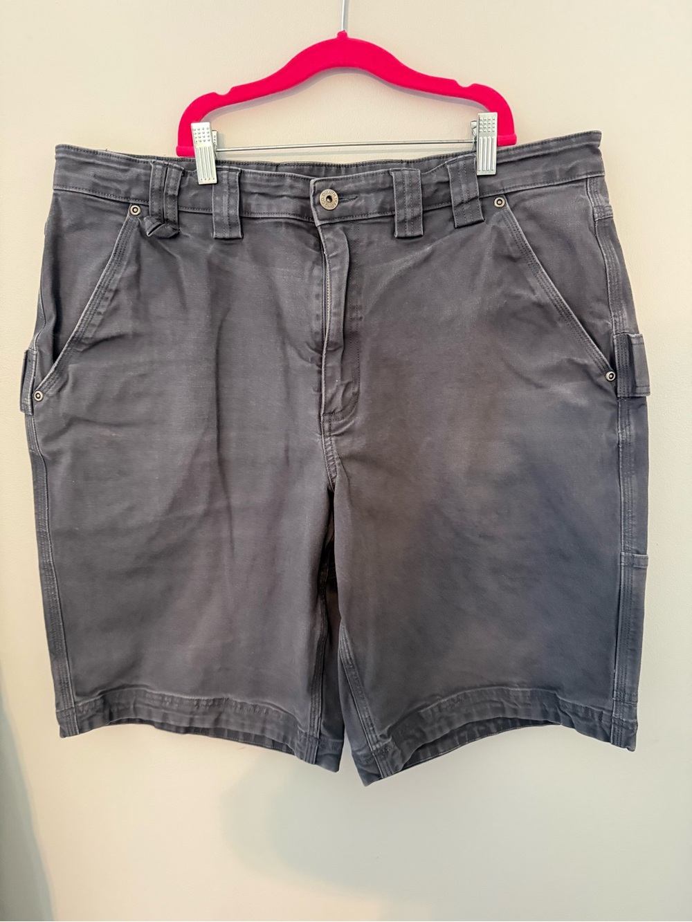 Men's DuluthFlex Fire Hose gray Cargo Shorts size 38